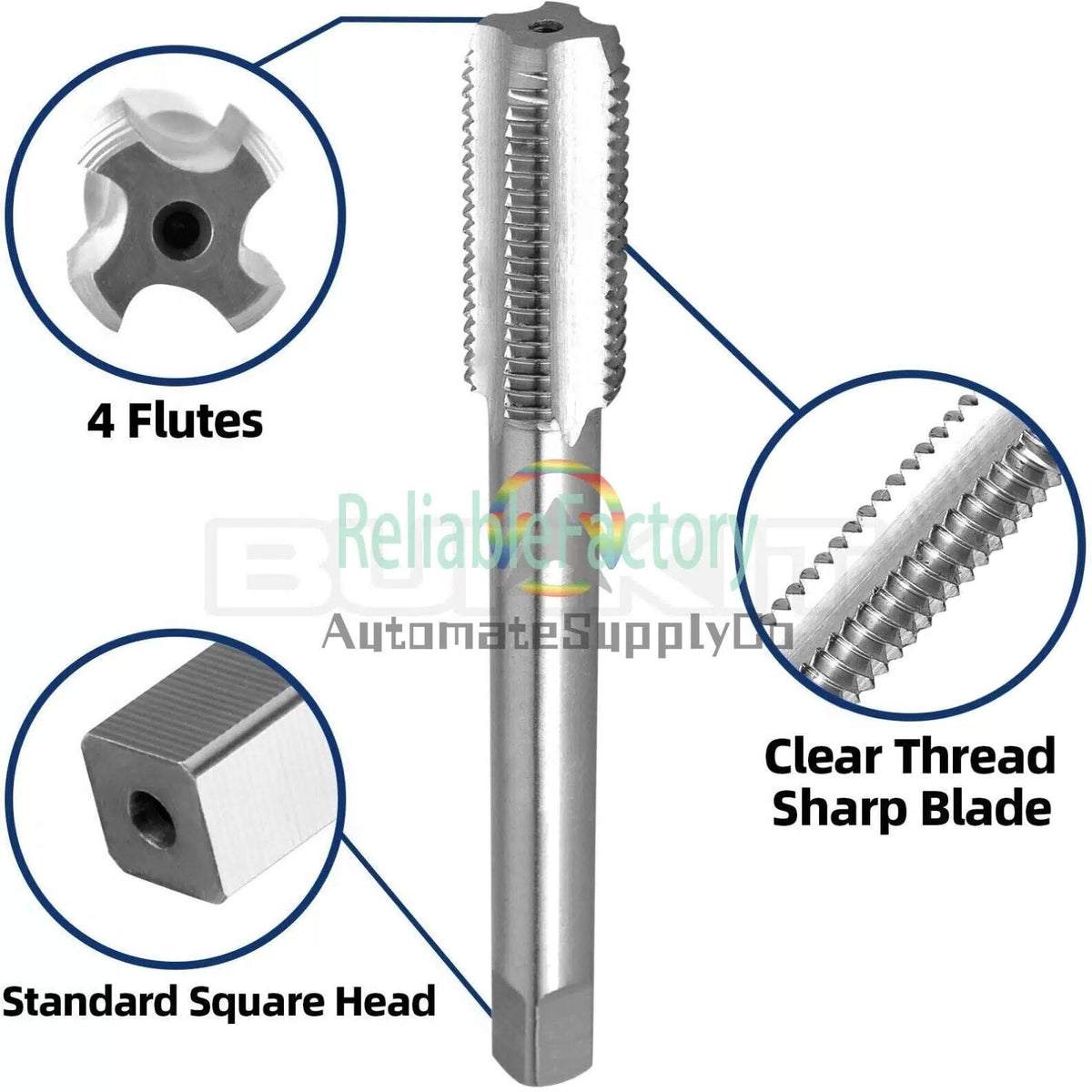 9/16"-18 UNF Tap and Die Set Right Hand, 9/16 x 18 UNF Thread Tap and Round Die [9]