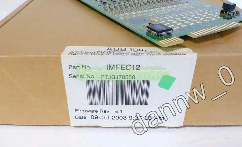 ABB DCS IMFEC12 Module card [4]