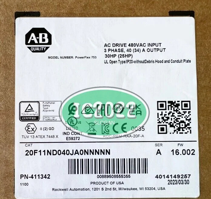 AB 20F11ND040JA0NNNNN PowerFlex753 AC Drive - AB [2]