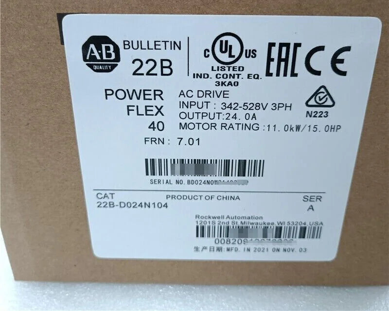 AB 22B-D024N104 PowerFlex 40 11 kW 15 HP AC Drive For 22B-D024N104 - AB [1]