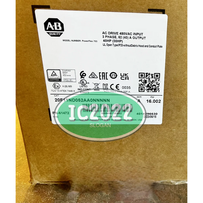 AB PowerFlex 20F11ND052AA0NNNNN Air Cooled 753 AC Drive New In Box - AB [1]