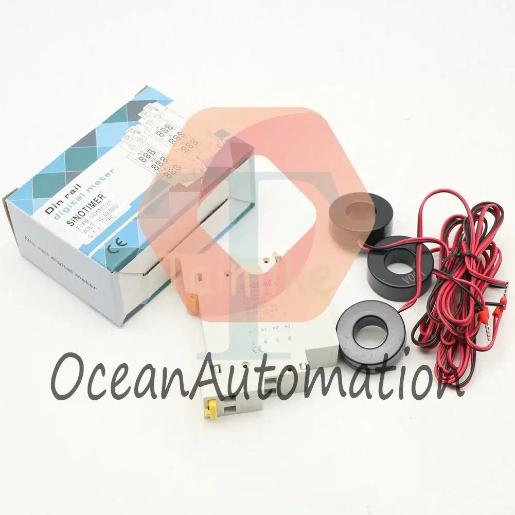 AC 80-500V 1-100A DIN-Rail Three-Phase AC Ammeter Digital Display Current Meter [3]