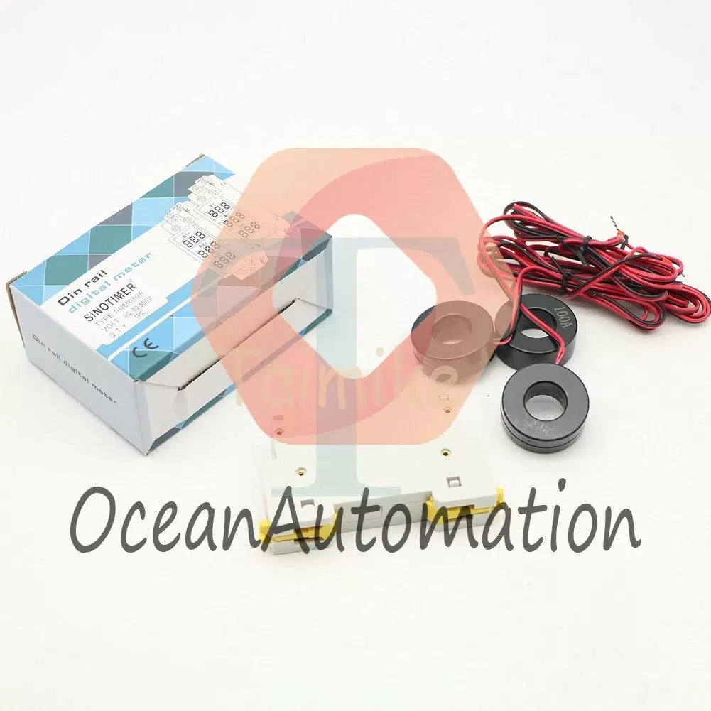 AC 80-500V 1-100A DIN-Rail Three-Phase AC Ammeter Digital Display Current Meter [4]