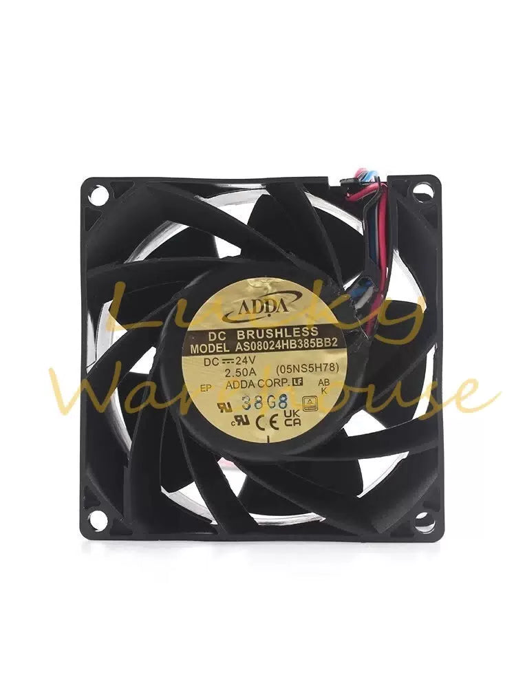 ADDA AS08024HB385BB2 8038 DC24V 2.50A 8CM 2-Wire Inverter Cooling Fan [4]