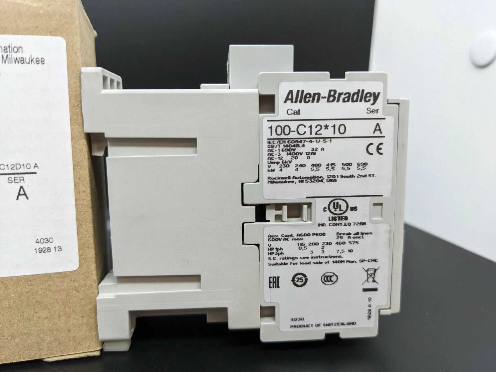 ALLEN-BRADLEY 100-C12D10 IEC Contactor 12A 120VAC New in Box - ALLEN-BRADLEY [3]