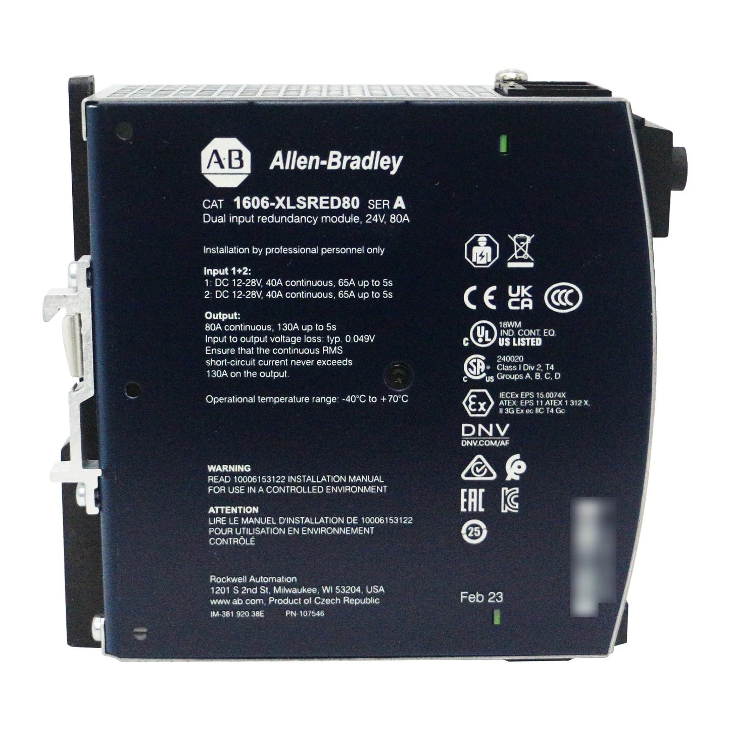 Allen-Bradley 1606-XLSRED80 Redundancy Module - ALLEN-BRADLEY [5]