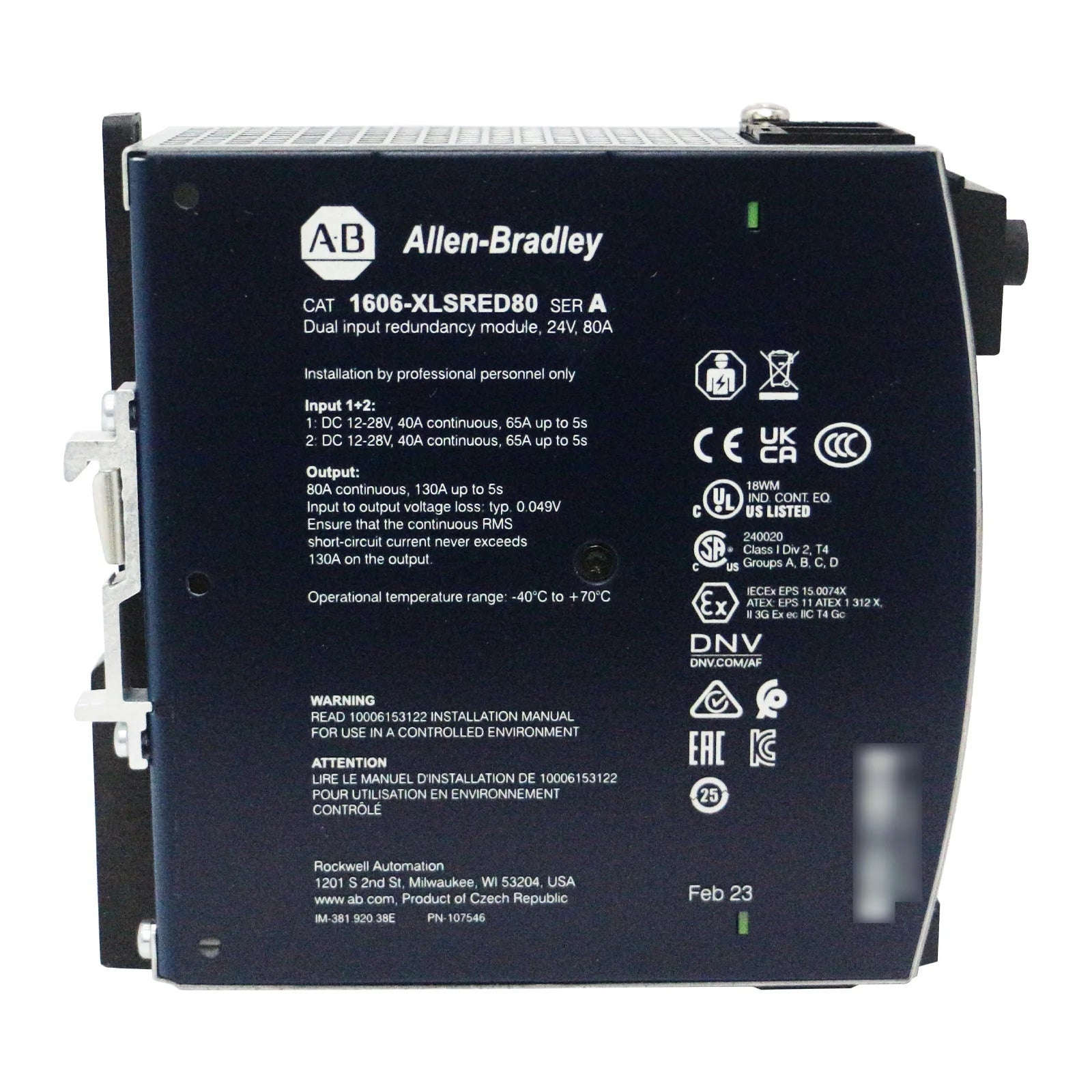 Allen-Bradley 1606-XLSRED80 Redundancy Module - ALLEN-BRADLEY [5]