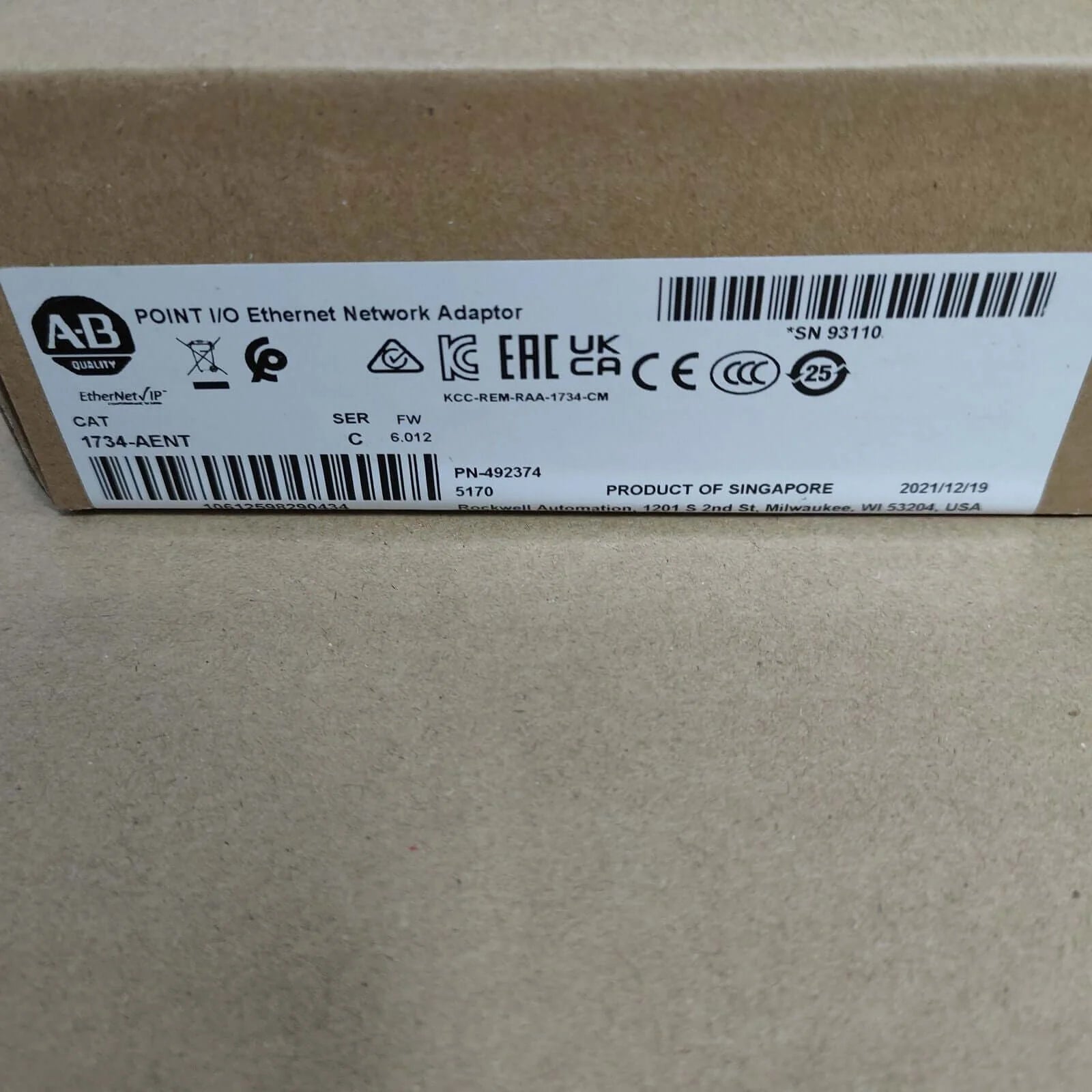 Allen-Bradley 1734-AENT C POINT Ethernet Network Adaptor AB New Sealed US - ALLEN-BRADLEY [4]