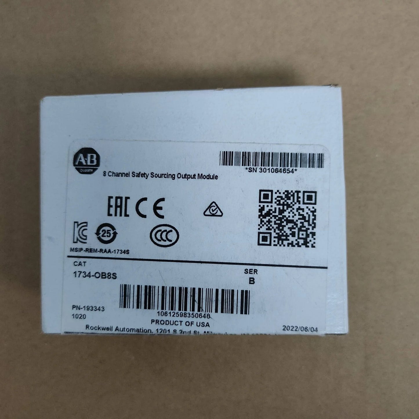 Allen-Bradley 1734-OB8S Point 8 Point Safety Output Module New - ALLEN-BRADLEY [3]