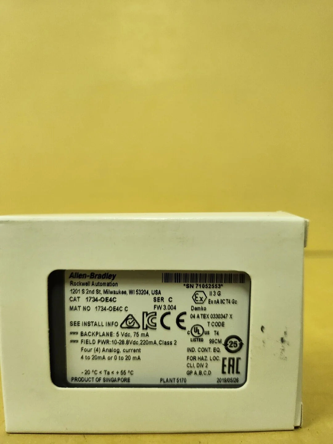 Allen Bradley 1734-OE4C POINT 24V DC 4-Ch Analog Output - ALLEN BRADLEY [2]