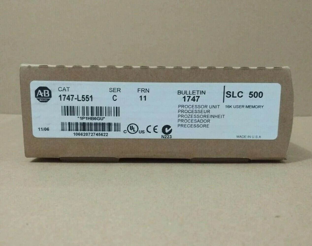 Allen Bradley 1747-L551 SER C FW 13 SLC 500 CPU Processor - ALLEN BRADLEY [5]