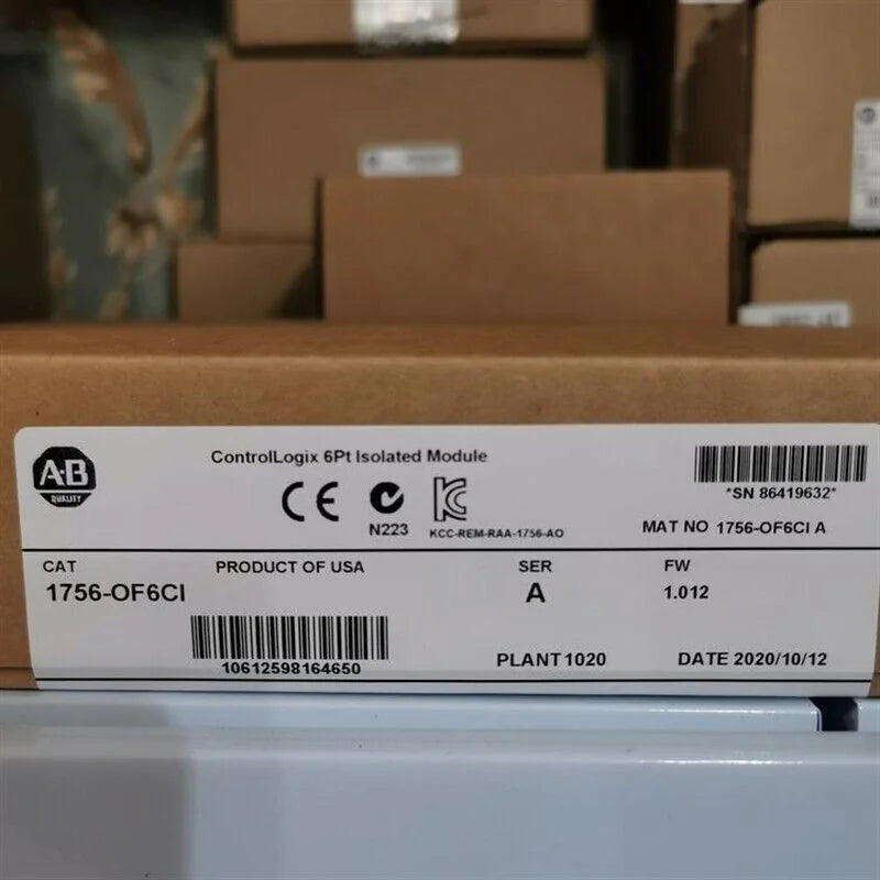 Allen Bradley 1756-OF6CI ControlLogix Isolated Output Module New Factory Sealed | Allen Bradley ControlLogix Products | Industrial Automation Components - ALLEN BRADLEY [1]