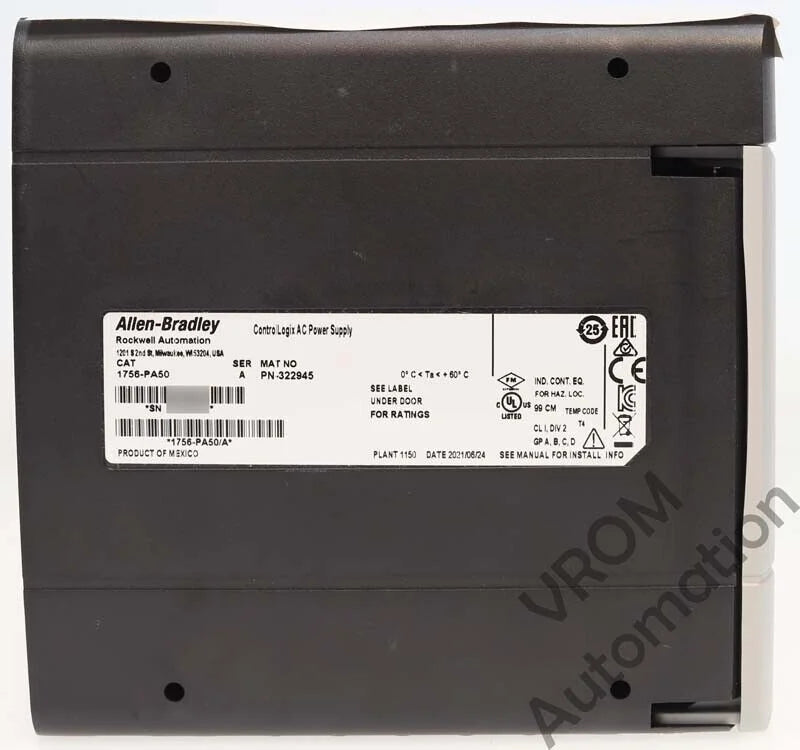 Allen-Bradley 1756-PA50 AC Power Supply: High-Power Solution for Industrial Applications - ALLEN-BRADLEY [8]