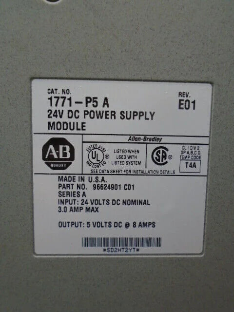 Allen Bradley 1771-P5 24V Power Supply - ALLEN BRADLEY [3]