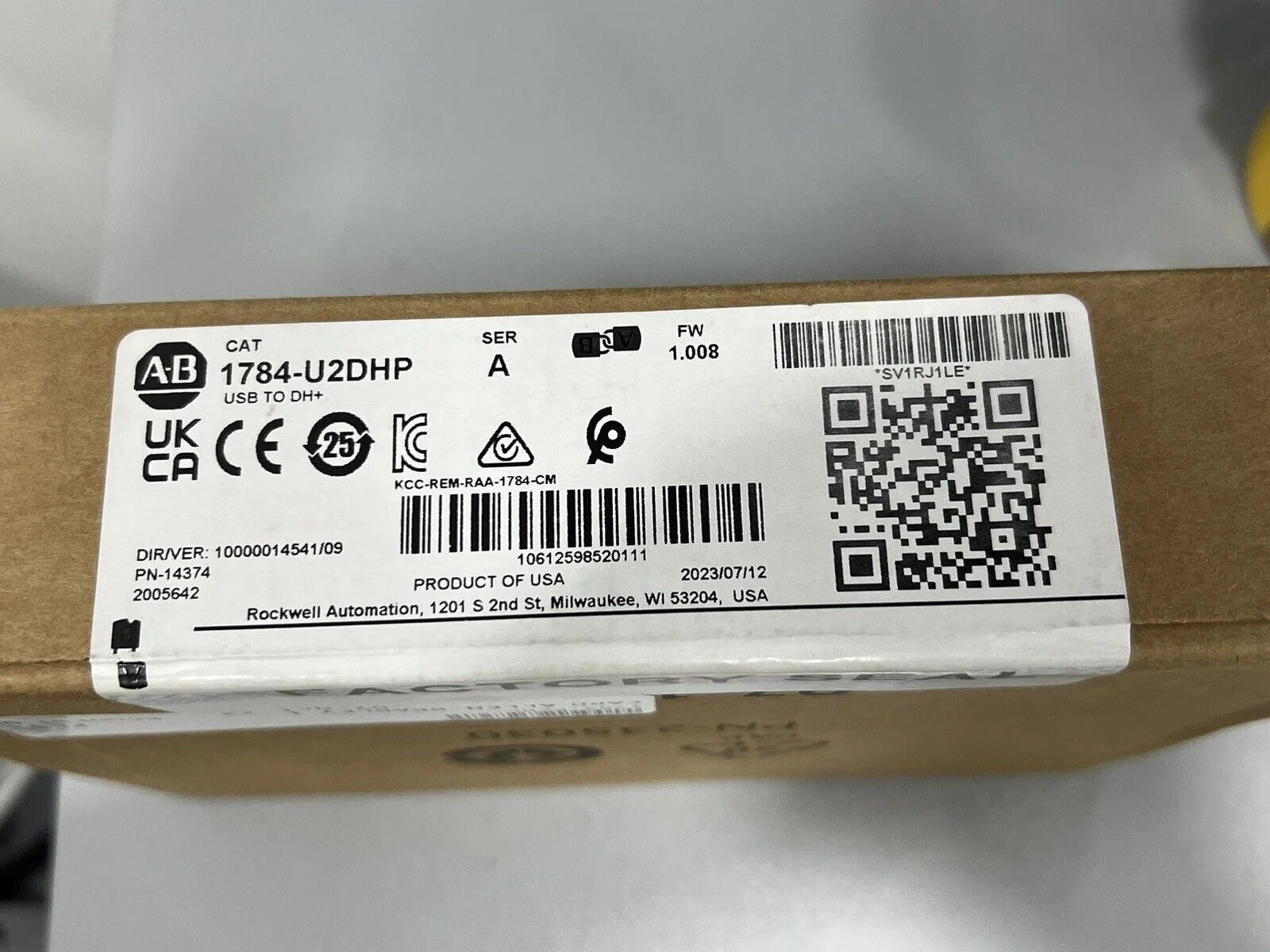 Allen Bradley 1784-U2DHP | Industrial Equipment | High-Quality Component - A. O. ALLEN BRADLEY [1]