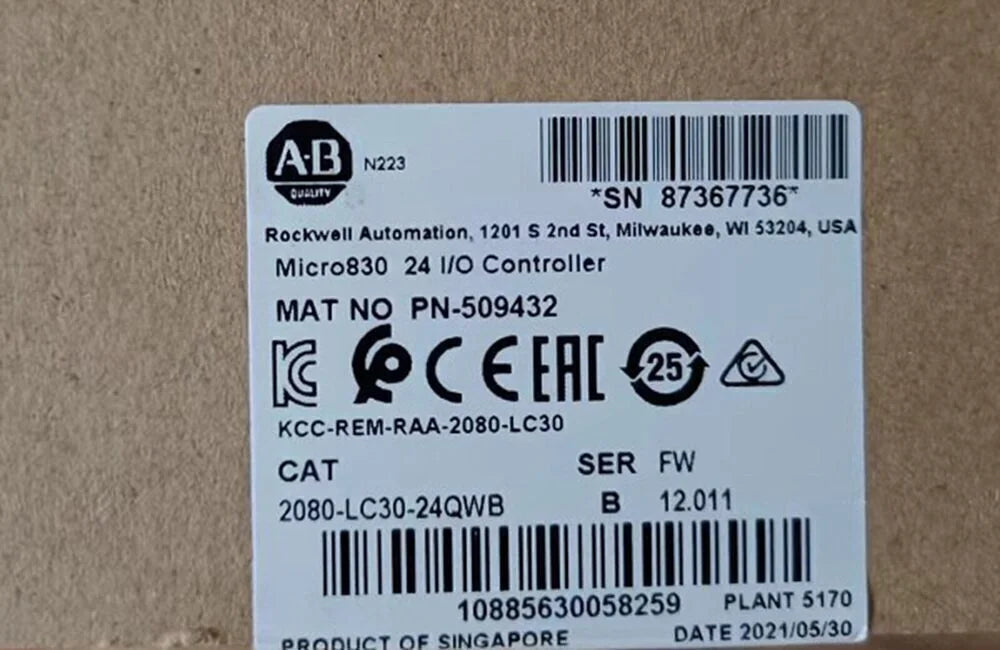Allen Bradley 2080LC3024QWB Controller 2080LC3024QWB Micro830 24 Controller 2080LC3024QWB - ALLEN BRADLEY [1]