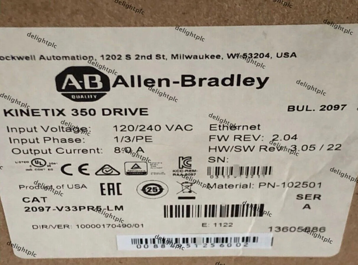 Allen-Bradley 2097-V33PR5-LM Kinetix 350 2.0kW Servo Drive - ALLEN-BRADLEY [1]