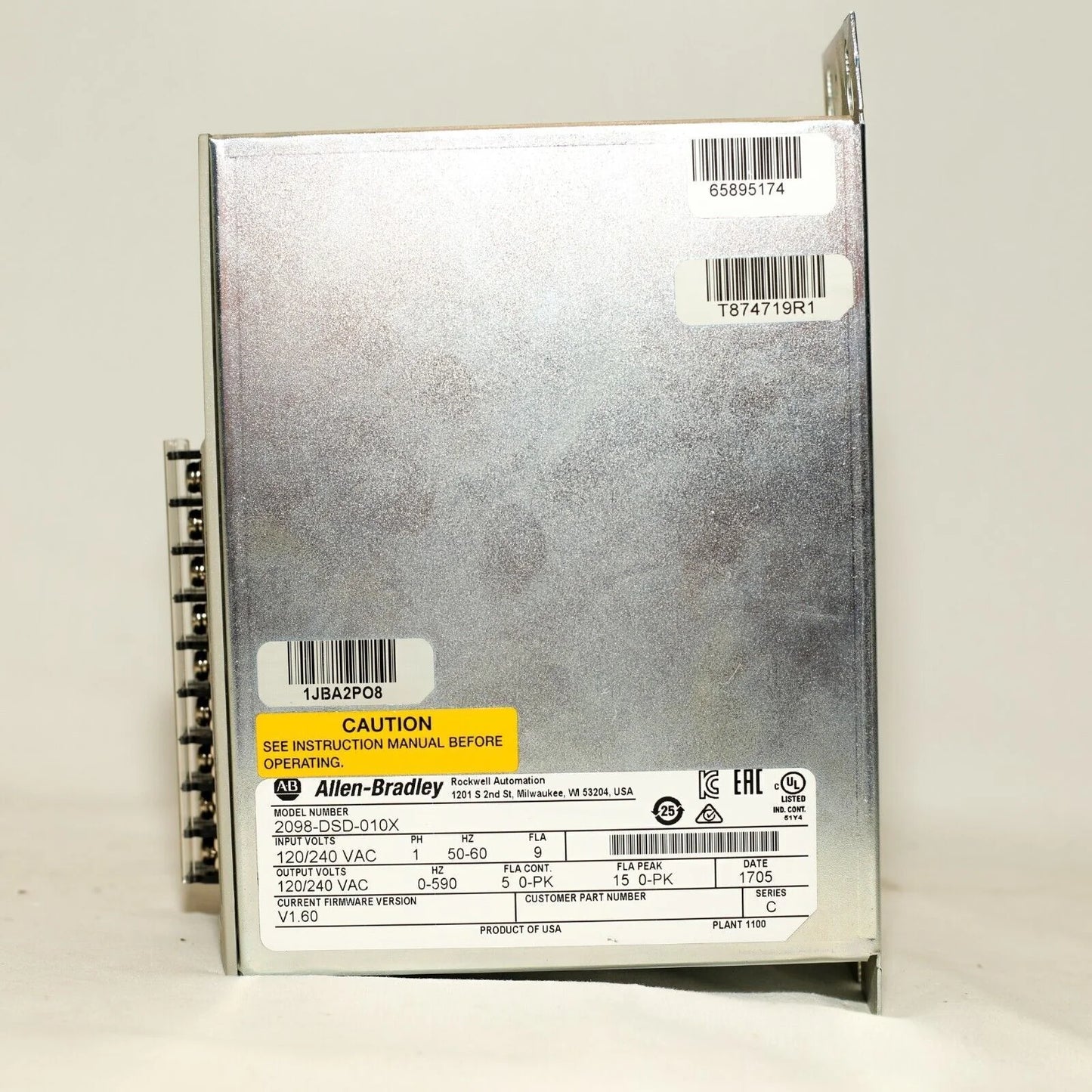 Allen Bradley 2098-DSD-010X Series C Servo Drive 120/240V AC 1PH - ALLEN BRADLEY [6]