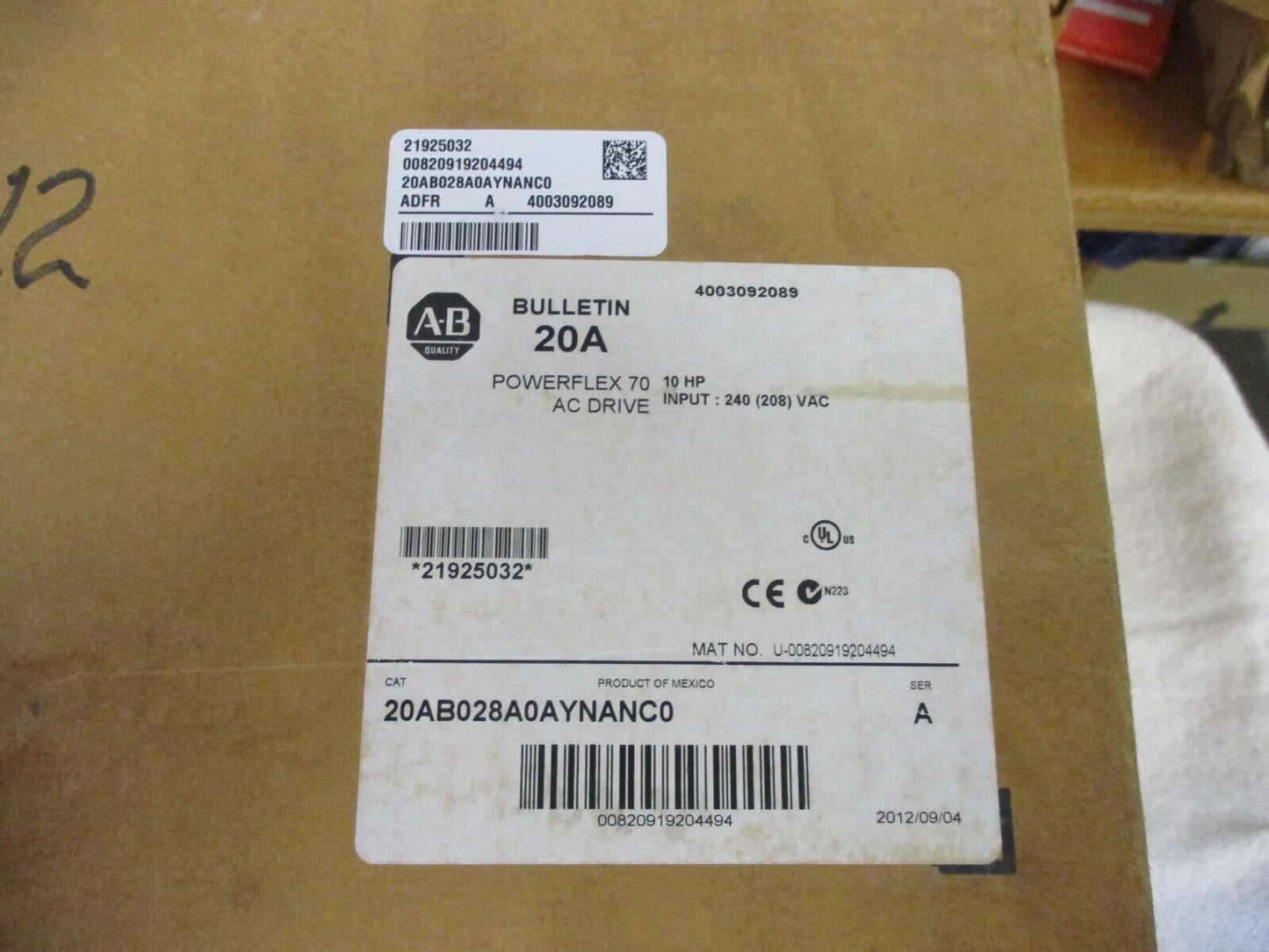 Allen Bradley 20AB028A0AYNANC0 - ALLEN BRADLEY [1]