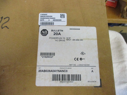 Allen Bradley 20AB028A0AYNANC0 - ALLEN BRADLEY [1]