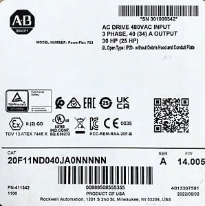 Allen-Bradley 20F11ND General Purpose AC Drive - ALLEN-BRADLEY [1]