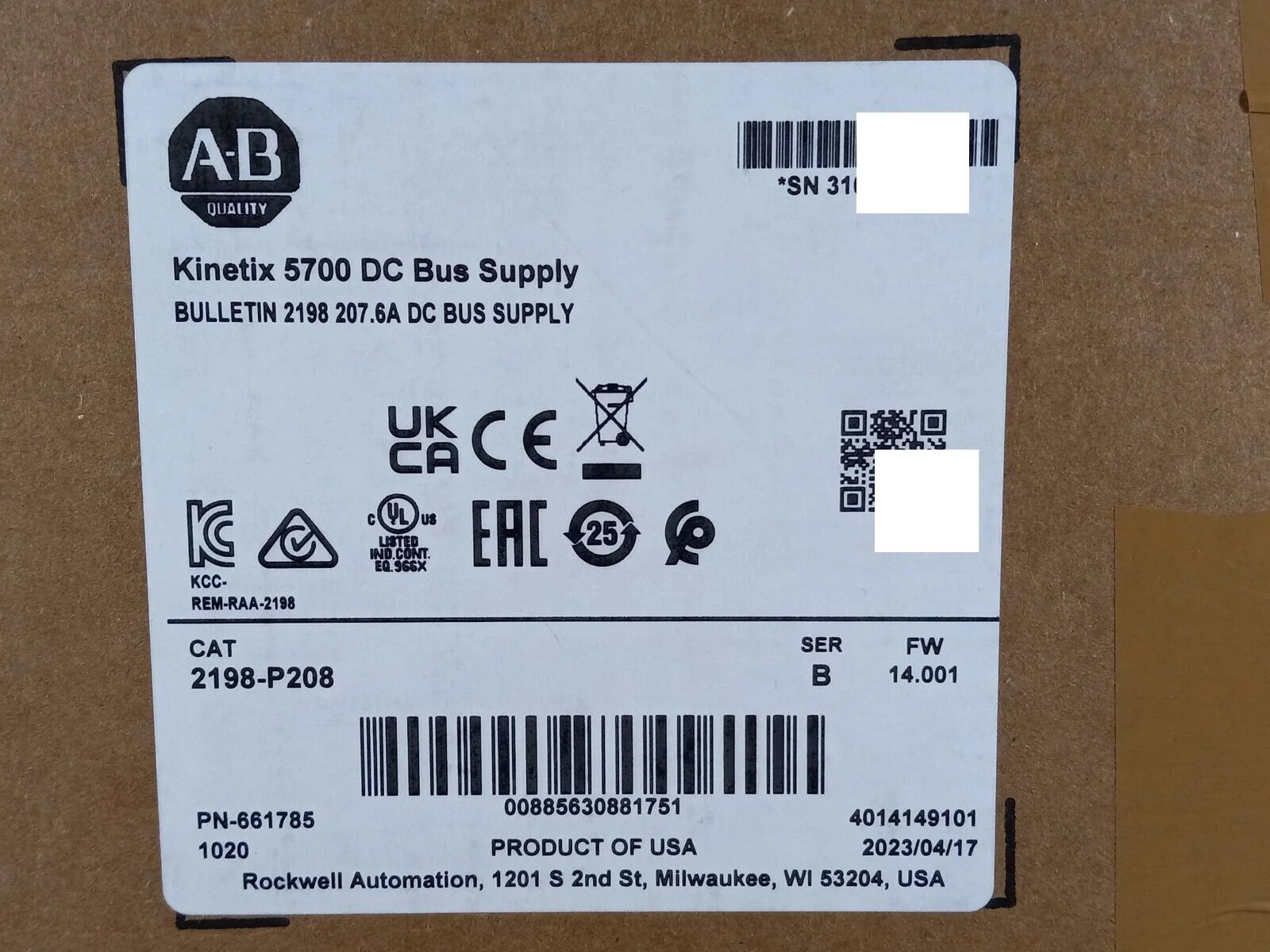 Allen Bradley 2198-P208 - ALLEN BRADLEY [1]