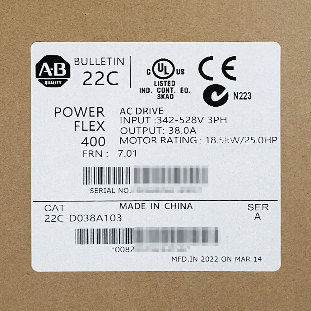 Allen-Bradley 22C-D038A103 Ship 22CD038A103 US - ALLEN-BRADLEY [1]