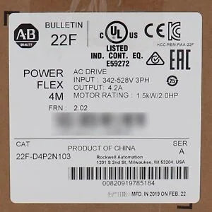 Allen-Bradley 22F-D4P2N103 AB PowerFlex AC Drive 22FD4P2N103 Factory Sealed - ALLEN-BRADLEY [3]