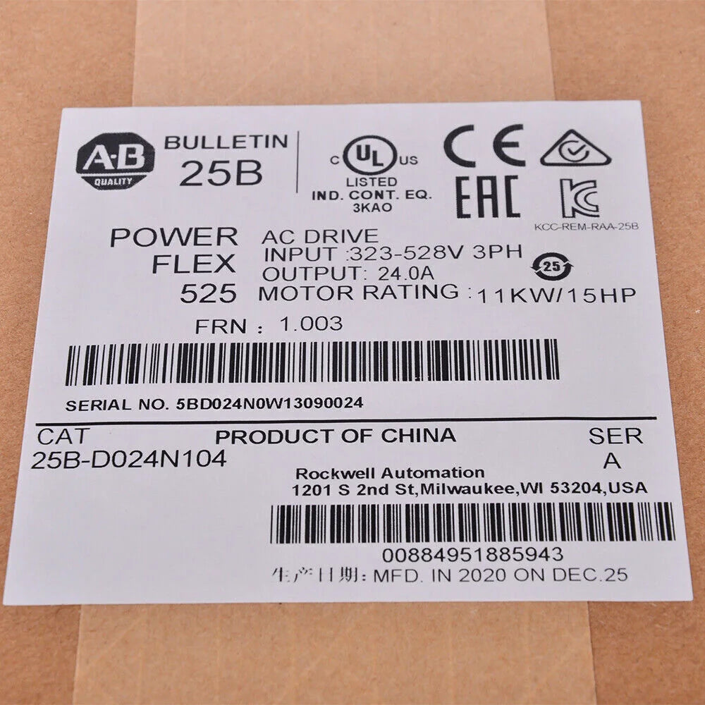 Allen-Bradley 25B-D024N104 AC Drive PowerFlex 525 11kW 15Hp - ALLEN-BRADLEY [1]