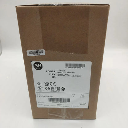 Allen Bradley 25B-D6P0N104 PowerFlex 525 AC Drive 480V 3HP New - ALLEN BRADLEY [1]