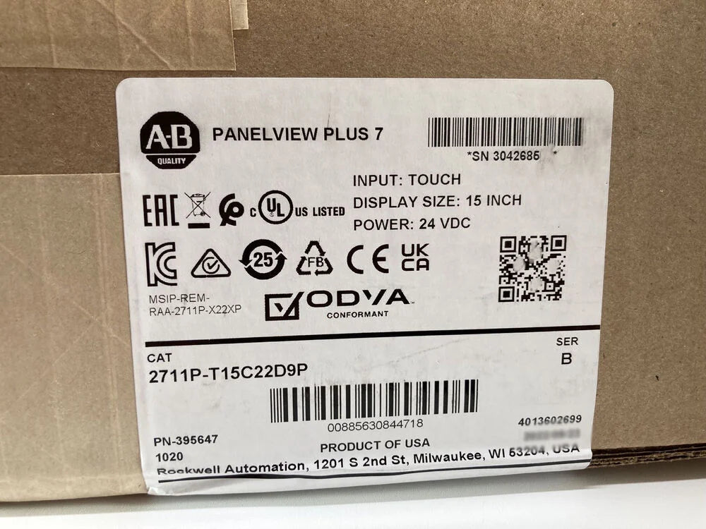Allen Bradley 2711P-T15C22D9P HMI PanelView Plus Graphic Terminal - ALLEN BRADLEY [1]