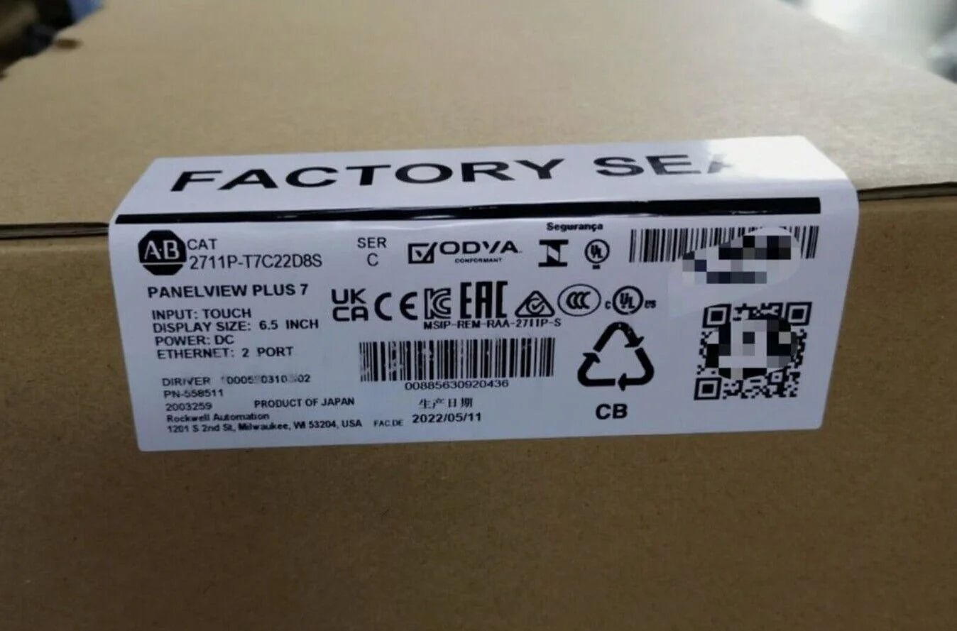 Allen-Bradley 2711P-T7C22D8S PanelView Plus 7 Graphic Terminal | High-Resolution Panel Terminal | Sealed | 7.0-inch | Full HD | USB | HDMI | PoE | 10/100/1000 Mbps | 100% Stable - ALLEN-BRADLEY [1]