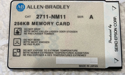 Allen Bradley 2711-NM11 Series A PCMCIA Linear Flash Memory Card 256KB SHIP - ALLEN BRADLEY [1]