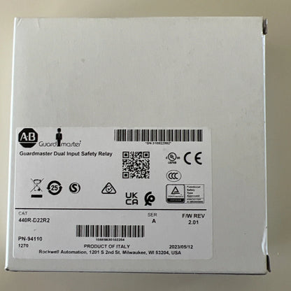 Allen Bradley 440R-D22R2 Guardmaster Dual Input Safety Relay NEW IN BOX Professional Grade Safety Relay for Industrial Applications - ALLEN BRADLEY [1]