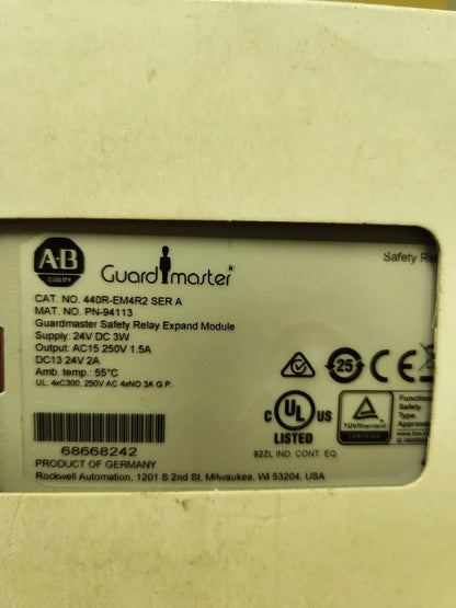 Allen Bradley 440R-EM4R2 Safety Relay GuardMaster Input 24VDC 5W - ALLEN BRADLEY [2]