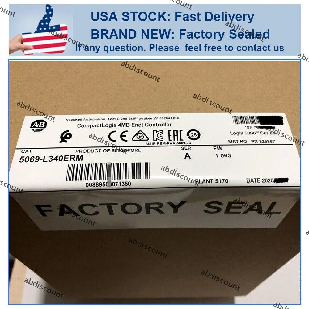 Allen-Bradley 5069-L340ERM CompactLogix 4 MB Enet Controller - ALLEN-BRADLEY [1]