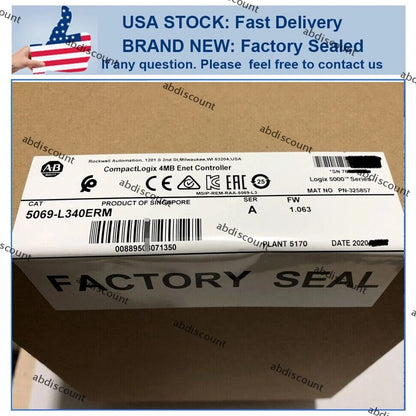 Allen-Bradley 5069-L340ERM CompactLogix 4 MB Enet Controller - ALLEN-BRADLEY [1]