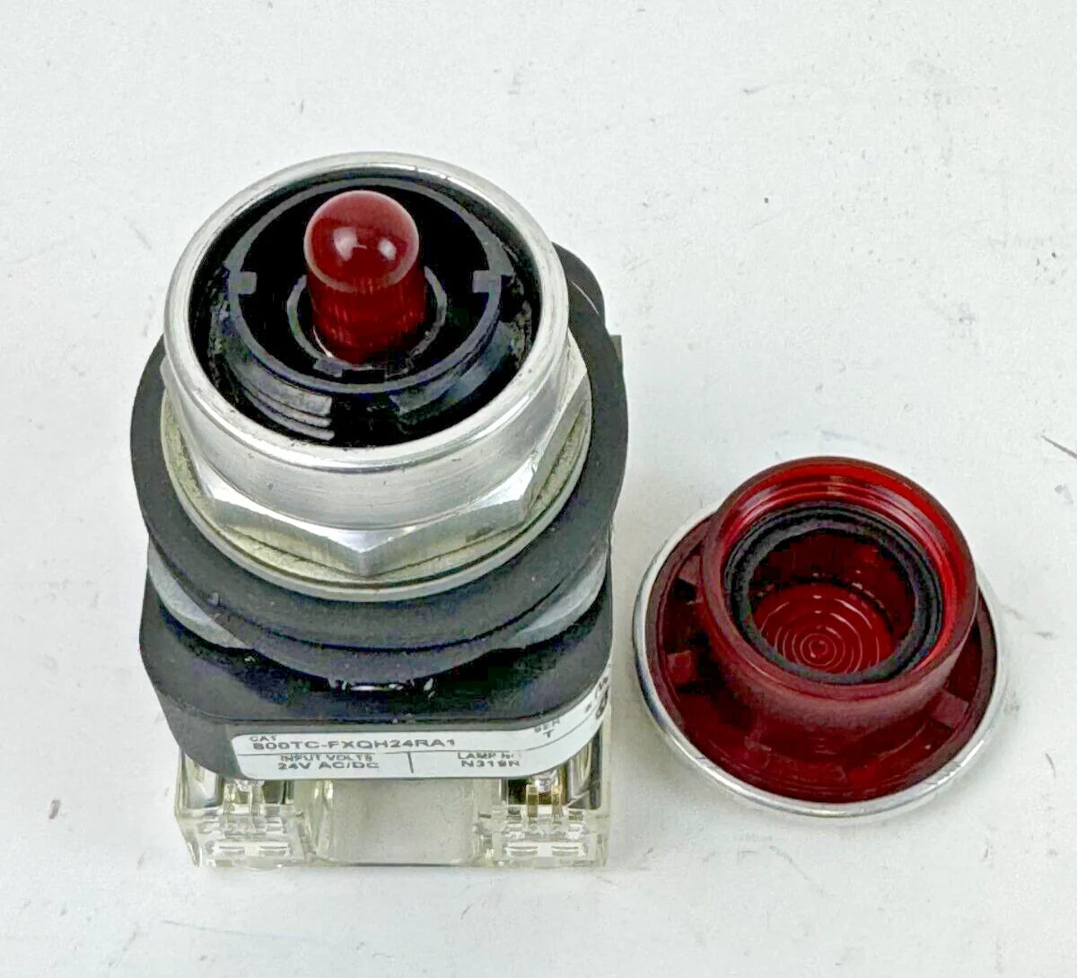 Allen-Bradley 800TC-FXQH24RA1 SER T - Red Mushroom Push/Pull Button Block - ALLEN-BRADLEY [1]