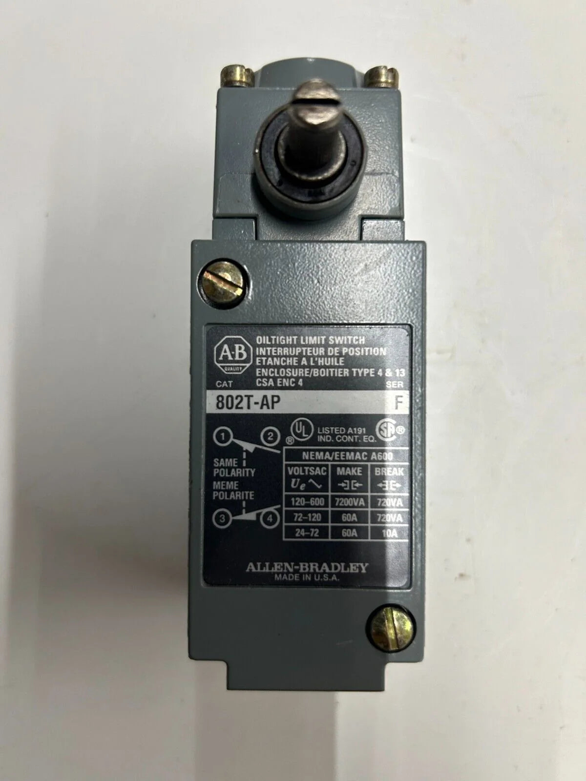 Allen-Bradley 802TAP H-Oilproof Limit Switch - ALLEN-BRADLEY [5]