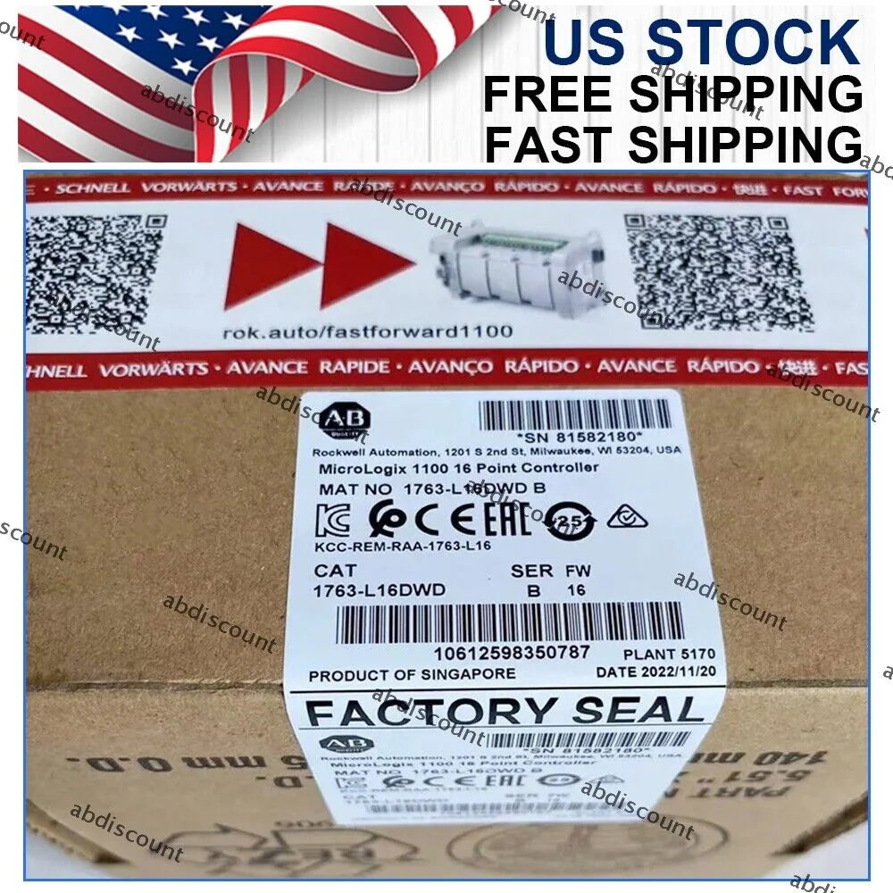 Allen Bradley AB 1763-L16DWD MicroLogix 1100 16 Point Controller Model 1763-L16DWD - ALLEN BRADLEY [1]