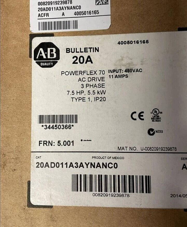 Allen-Bradley AB 20AD011A3AYNANC0 - ALLEN-BRADLEY [1]
