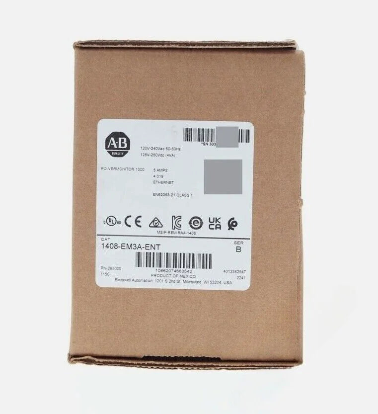 Allen-Bradley AB PowerMonitor 1000 Serial Ether, EM3A-ENT, New, Power Monitoring System for Industrial Applications - ALLEN-BRADLEY [2]