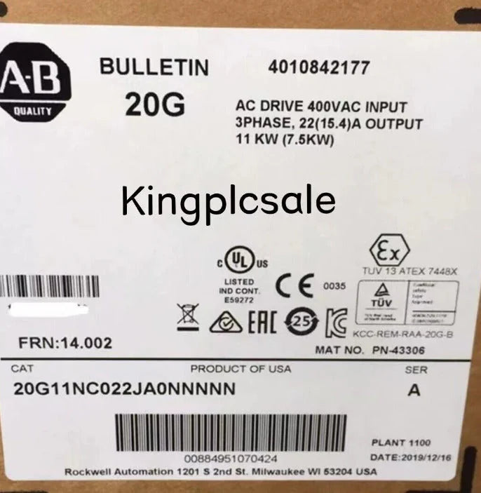 Allen-Bradley AC Drive 400VAC Input Model: 20G11NC022JA0NNNNN - ALLEN-BRADLEY [2]