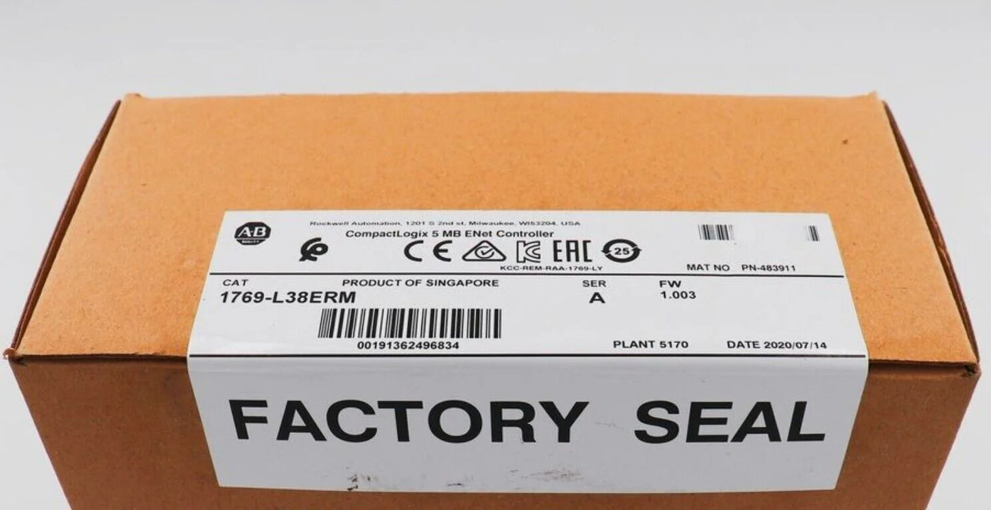 Allen-Bradley CompactLogix 1769-L38ERM Factory Sealed New Original - ALLEN-BRADLEY [1]