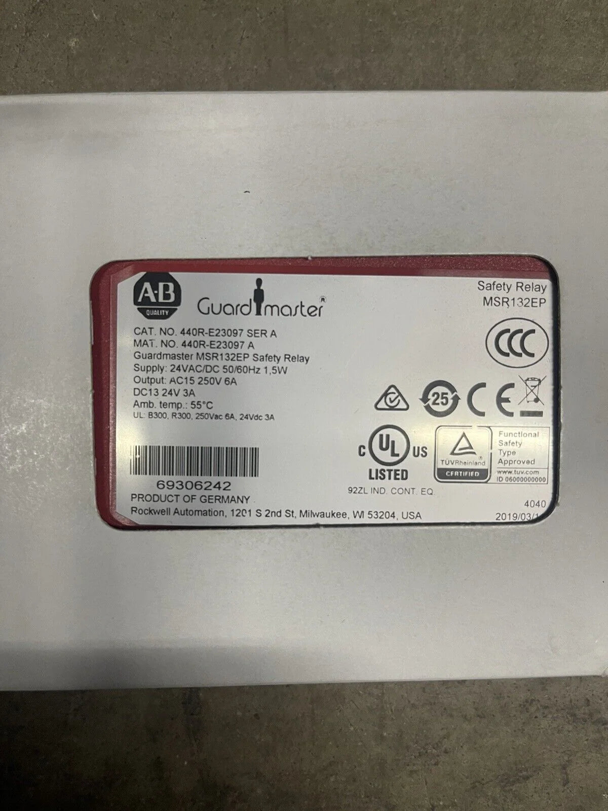 Allen Bradley MSR132EP | 440R-E23097 | Brand New - ALLEN BRADLEY [1]