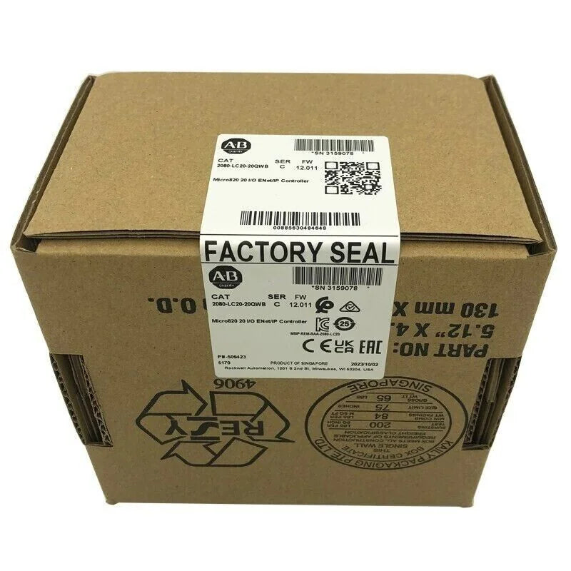 Allen-Bradley Micro820 20QWB Controller with ENet/IP connectivity, sealed design, perfect for industrial automation - ALLEN-BRADLEY [1]