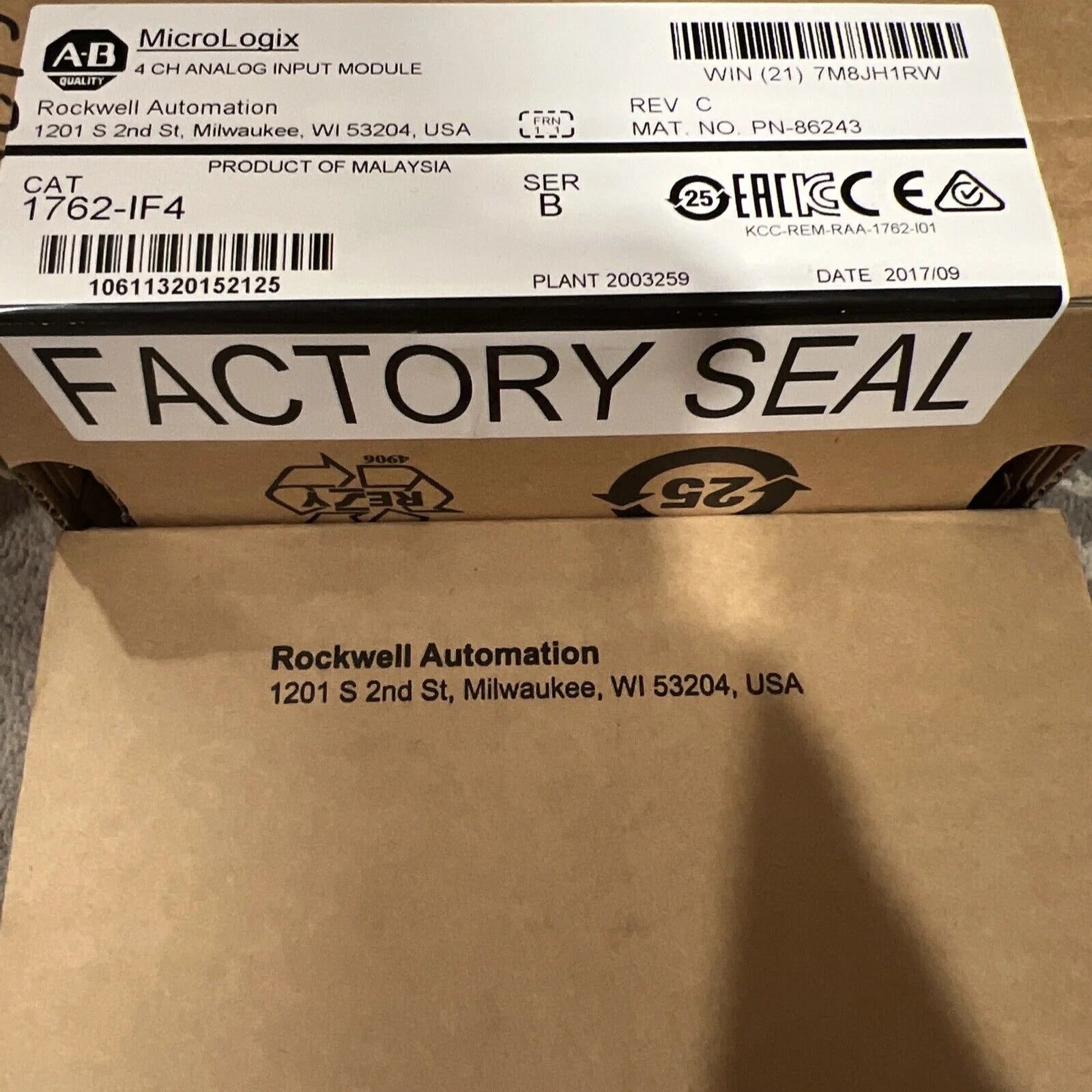 Allen-Bradley MicroLogix 4CH Analog INTPUT Module - Factory Sealed NJ - ALLEN-BRADLEY [1]