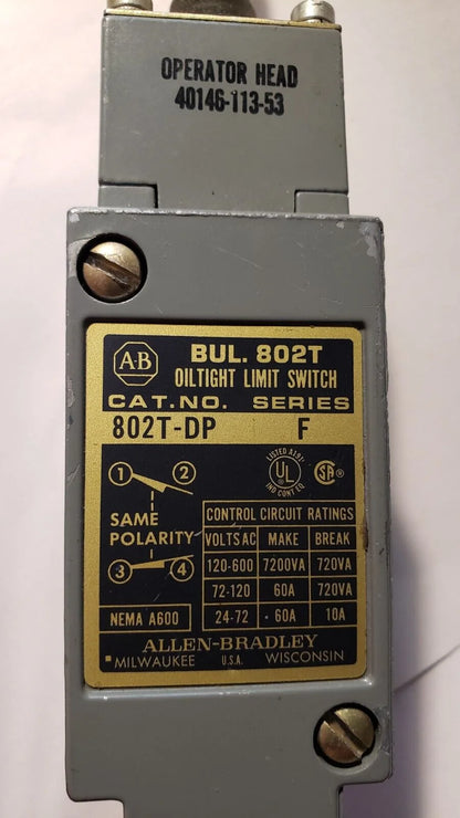 Allen-Bradley PLC 802T-DP (802TDP) - High-Performance Industrial Automation Controller with 4-20mA I/O, 16-bit Resolution, and 24V Power Supply - ALLEN-BRADLEY [2]