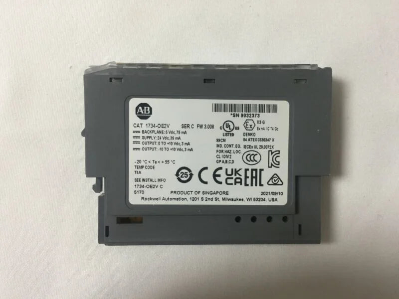 Allen-Bradley POINT 2 Point Analog Output Module 1734-OE2V New US STOCK Allen-Bradley POINT 2 Point Analog Output Module 1734-OE2V New US STOCK Allen-Bradley POINT 2 Point Analog Output Module 1734-OE2V New US STOCK - ALLEN-BRADLEY [5]