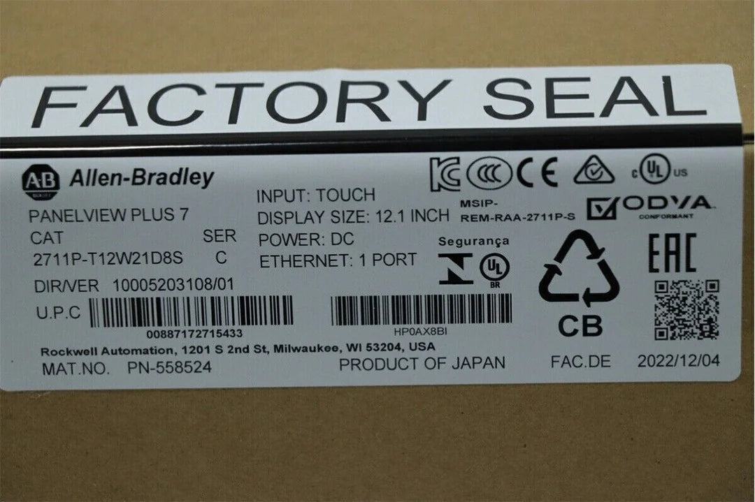 Allen-Bradley PanelView Plus 7 Graphic Terminal 12.1-inch NEW 2711P-T12W21D8S Model - ALLEN-BRADLEY [4]